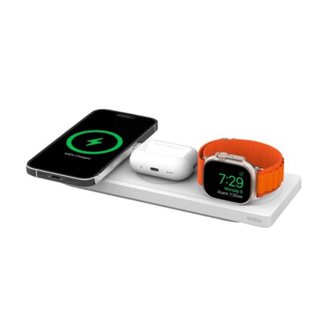 Belkin - Base de carregamento sem fio BOOST↑CHARGE PRO 3 em 1