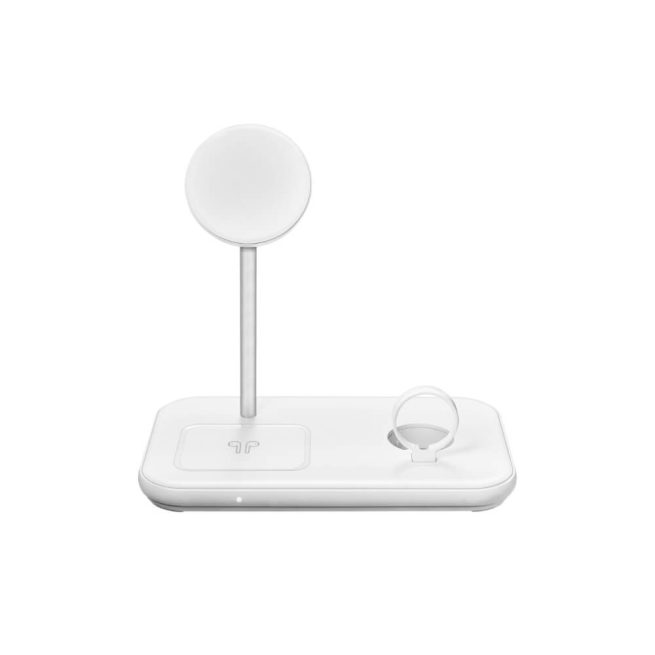Carregador magnético sem fio com suporte para carregador Apple Watch